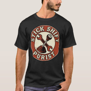 Retro-Schaltgetriebe-Purist-Manuelle-Übertragungsg T-Shirt