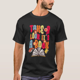 Retro schauen Sie sich das in einem Buch Librari T-Shirt