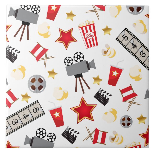 Retro Schauspiel-Film-Theater/Theater Fliese (Vorderseite)