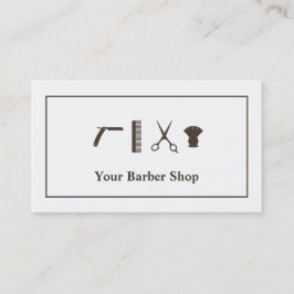 Retro Schere-Haarschnitt bearbeitet Friseursalon Visitenkarte