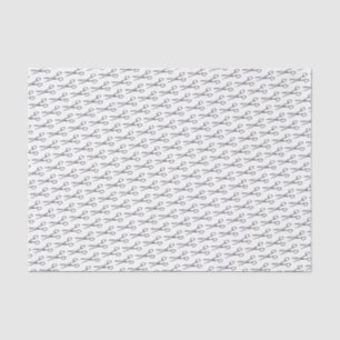 Retro-Scheren Muster - Minimaler Haarsalon Seidenpapier