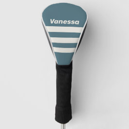 Retro Schiefergrau, Dreifach-Streifendesign mit Na Golf Headcover