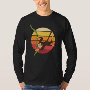 Retro Schimpanse Tier Affe T-Shirt