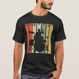 Retro Schlagzeuger T-Shirt