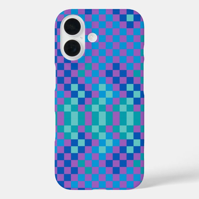 Retro Schlange Schachbrett Prüfmuster Case-Mate iPhone Hülle (Rückseite)