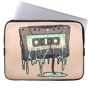 Retro schmelzendes Kassettenband Vaporwave Laptopschutzhülle