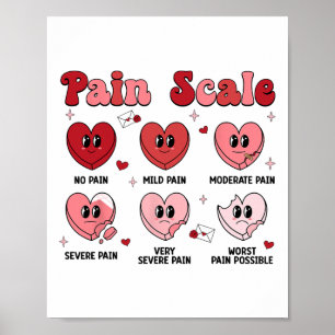 Retro Schmerzen Schuppenschmerzen Trauma Nurse Val Poster