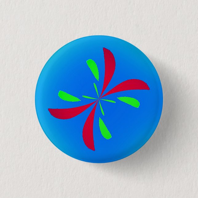 Retro Schmetterling Button (Vorderseite)