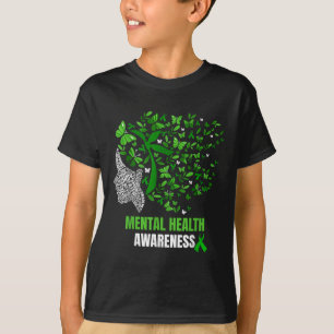 Retro-Schmetterling Psychische Gesundheit S Bewuss T-Shirt