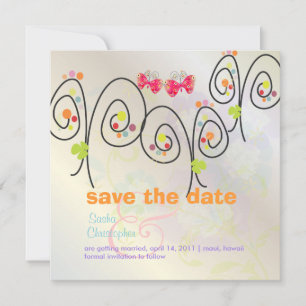 Retro-Schmetterlinge + Spring Bouquet/ Save the Da Date