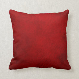 Retro Schmutz-rote lederne Gewohnheit Kissen