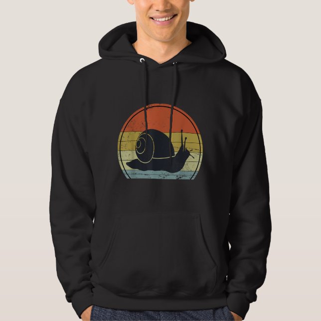 Retro-Schnecke Hoodie (Vorderseite)