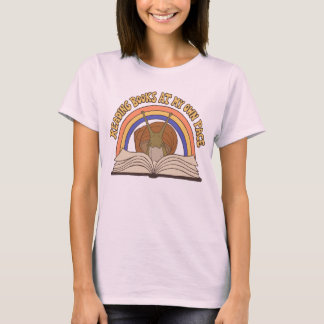 Retro-Schnecke liest Bücher T-Shirt