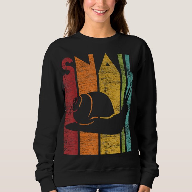 Retro-Schnecke Sweatshirt (Vorderseite)