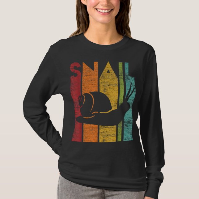 Retro-Schnecke T-Shirt (Vorderseite)
