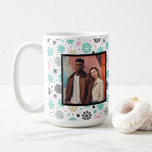 Retro-Schneeflocken Kaffeetasse