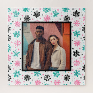 Retro-Schneeflocken Puzzle