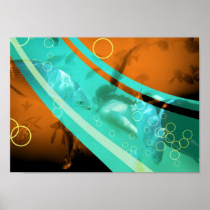 Retro-Schnorchelfotografie Poster