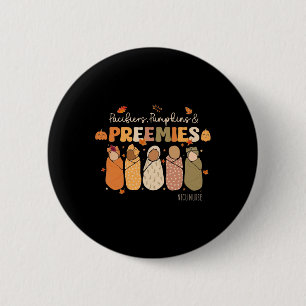 Retro Schnuller Pumpkins Preemies Erntedank Nic Button