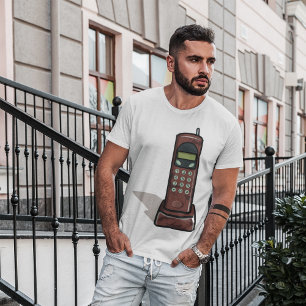 Retro-Schnurlostelefon Vintage 90er T-Shirt