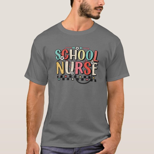 Retro School Nurse Zurück zur T-Shirt-Schule 2022 T-Shirt (Vorderseite)