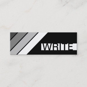Retro SCHREIBEN Sie Mini Visitenkarte