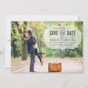 Retro Schreibmaschinen- Ankündigungsankündigung Save The Date