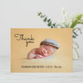 Retro-Schriftart Foto Vielen Dank Hinweis Einladung