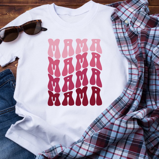 Retro Schriftart Mama Women's Basic T - Shirt (Von Creator hochgeladen)
