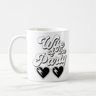 Retro Schriftzug Ehefrau der Party Junggesellinnen Kaffeetasse