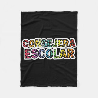 Retro Schulberaterin Leopard Beratungslehrer Fleecedecke