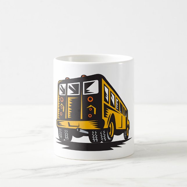 Retro-Schulbus Vintag gelb Kaffeetasse (Von Creator hochgeladen)