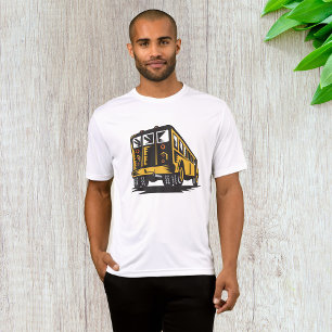 Retro-Schulbus Vintag gelb T-Shirt