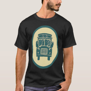 Retro-Schulbus-Vintage-Fahrer T-Shirt