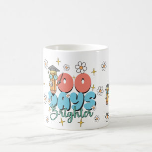Retro-Schule 100 Tage heller Kaffeetasse