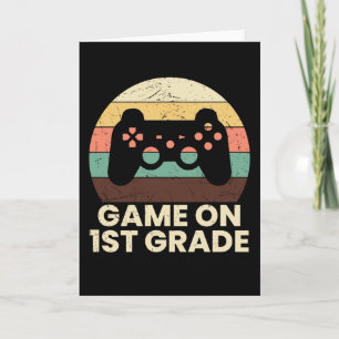 Retro-Schülergeschenk für die erste Klasse zum Zur Karte