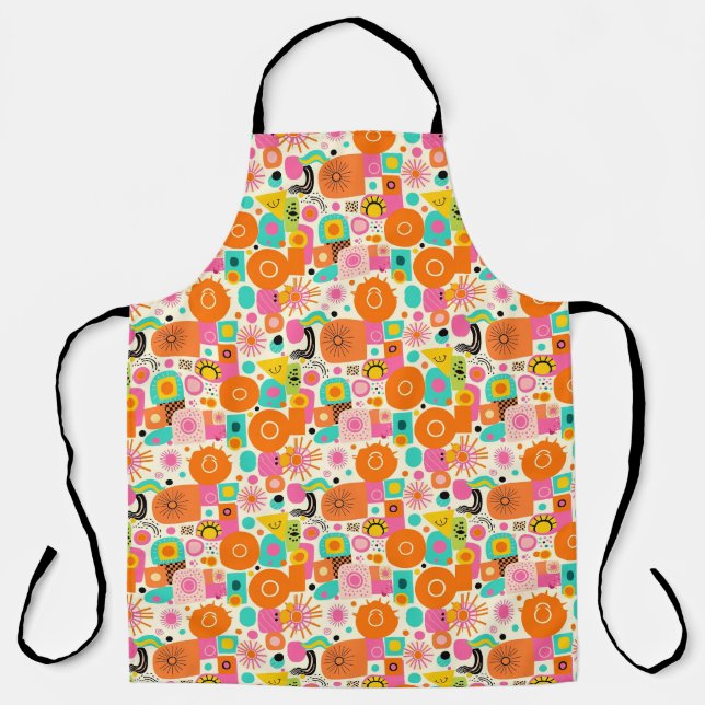 Retro-Schürze - Kochen in Stil und Komfort Schürze (Vorderseite)