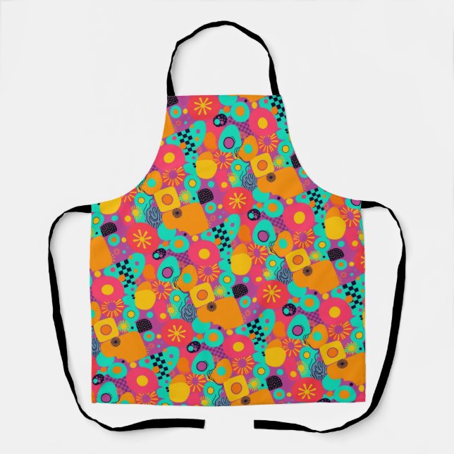 Retro-Schürze - Kochen in Stil und Komfort Schürze (Vorderseite)