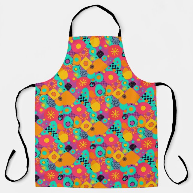 Retro-Schürze - Kochen in Stil und Komfort Schürze (Vorderseite)