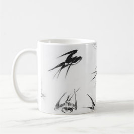 Retro Schwalben-Vogel-Natur-Tier Kaffeetasse