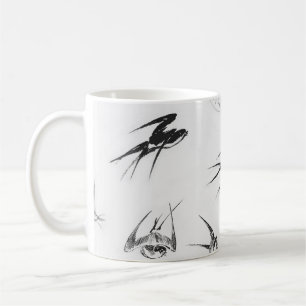 Retro Schwalben-Vogel-Natur-Tier Kaffeetasse