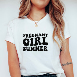 Retro Schwangere Sommer; Schwangerschaft Sommer  T-Shirt
