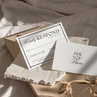 Retro Schwarz-Weiß-Boho-Altes-Geld-Hochzeit