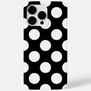 Retro Schwarz-Weiß Punkte Case-Mate iPhone Hülle