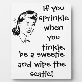 Retro Schwarz-Weiß Spaß-Plakette Fotoplatte