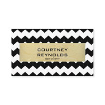 Retro Schwarz-Weiß Zickzack Muster Gelb