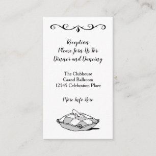 Retro Schwarz-weiße kundenspezifische Begleitkarte