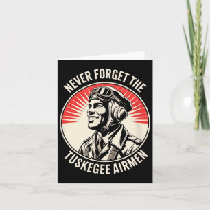 Retro schwarze Flieger Schwarze Geschichte Zweiter Karte