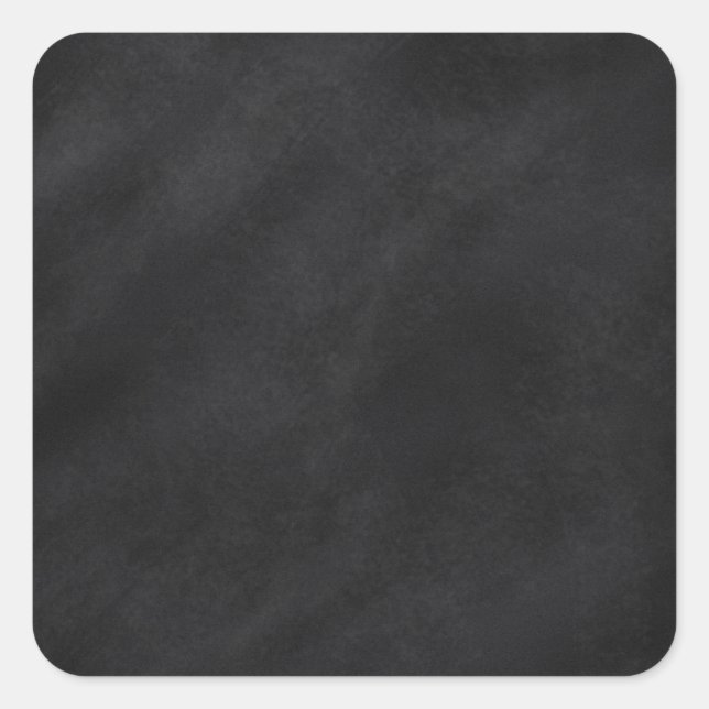 Retro Schwarze Khalkboard Textur Quadratischer Aufkleber (Vorderseite)