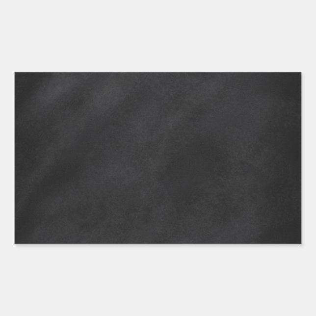 Retro Schwarze Khalkboard Textur Rechteckiger Aufkleber (Vorderseite)